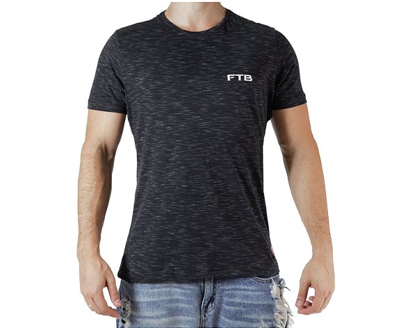 Camiseta Casual - Basic - Preta