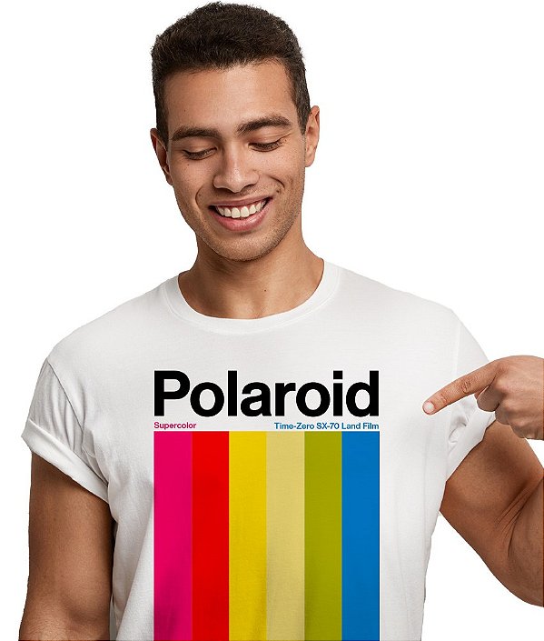 Camiseta Polaroid Listras