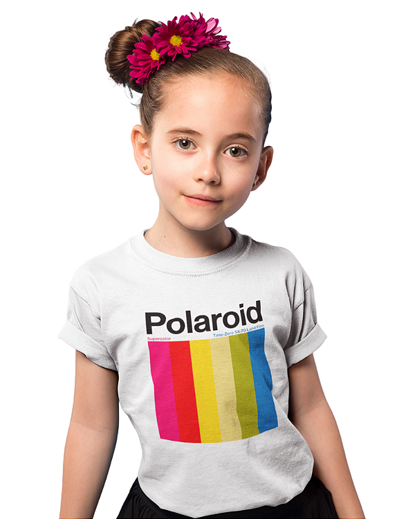 Camiseta Polaroid Listras - Infantil