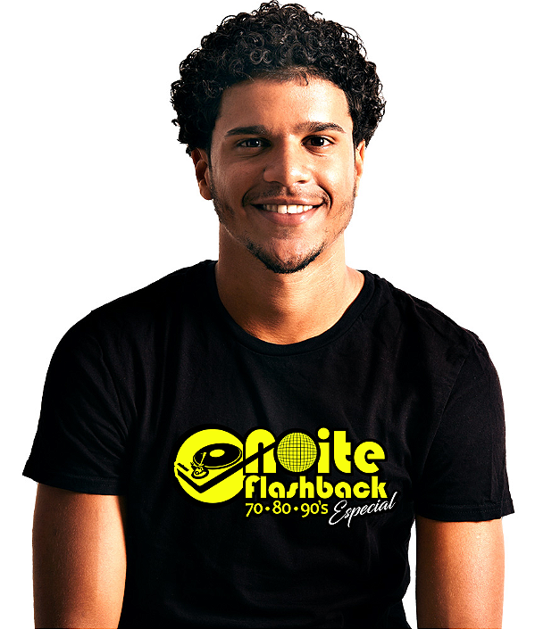 Camiseta Noite Flashback Amarelo