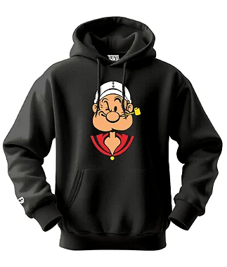 Moletom Popeye com Capuz e Bolso