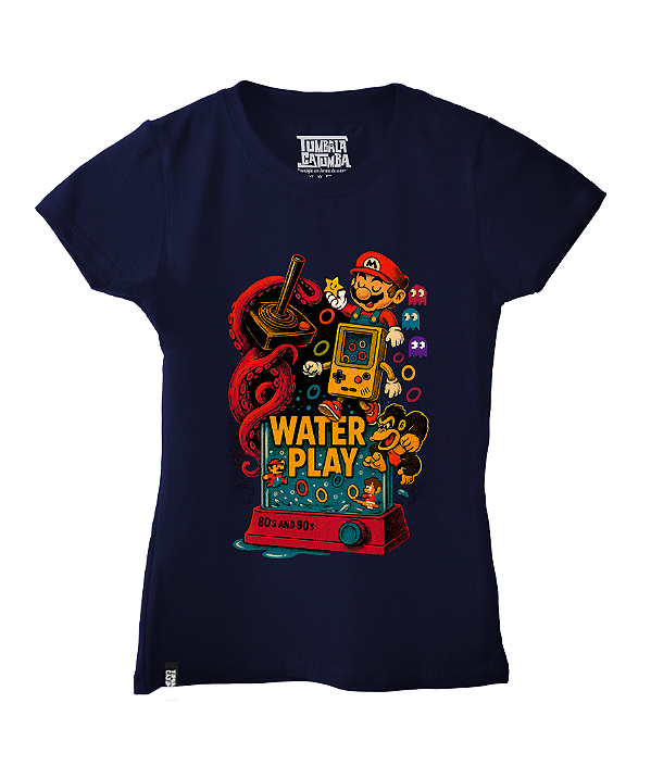 Camiseta Baby Look Aqua Play
