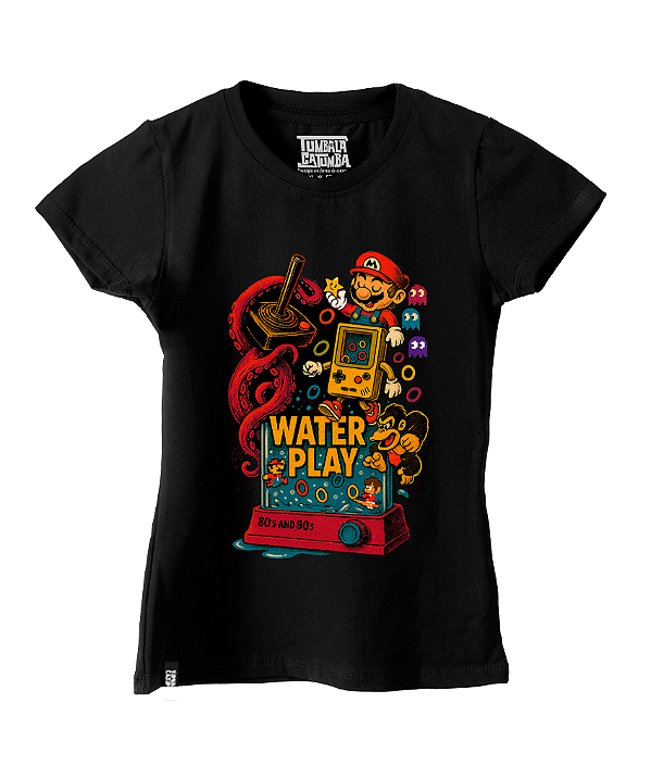 Camiseta Baby Look Aqua Play