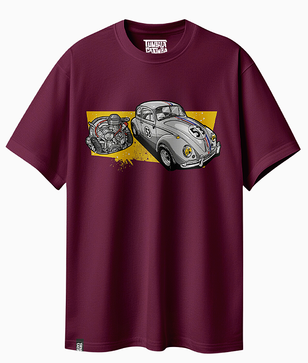 Camiseta Básica Fusca Herbie Motor