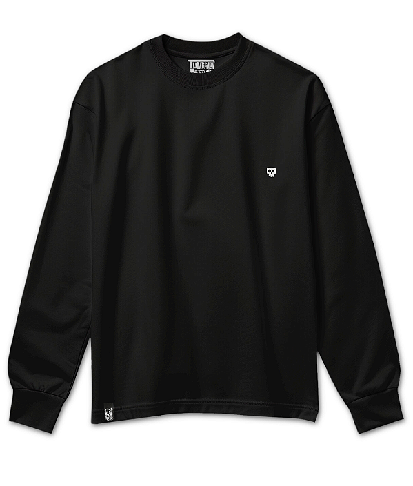 Camiseta Manga Longa Caveira Tumba