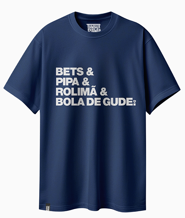 Camiseta Básica Frase Brincadeira de Rua