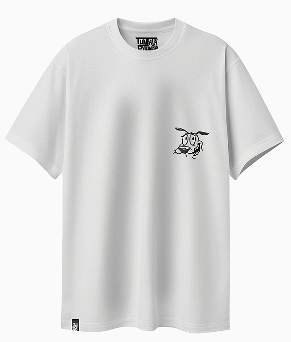 Camiseta Básica Cão Coragem
