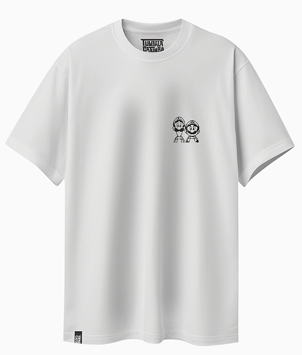Camiseta Básica Mario e Luigi