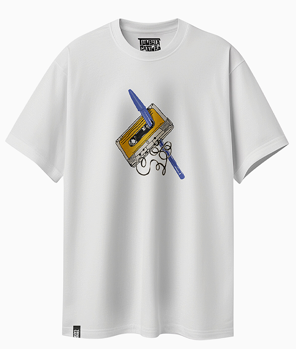 Camiseta Básica Caneta Azul