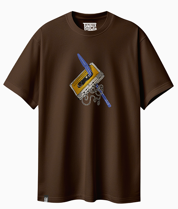 Camiseta Básica Caneta Azul