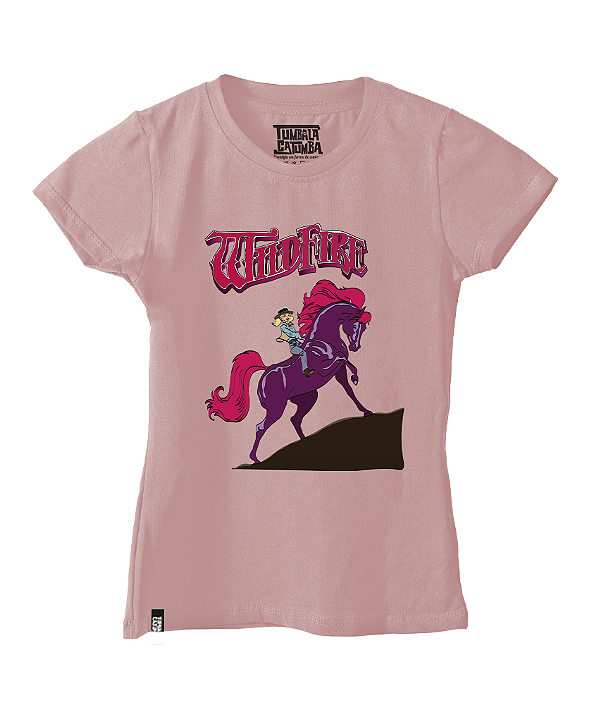 Camiseta Baby Cavalo de Fogo