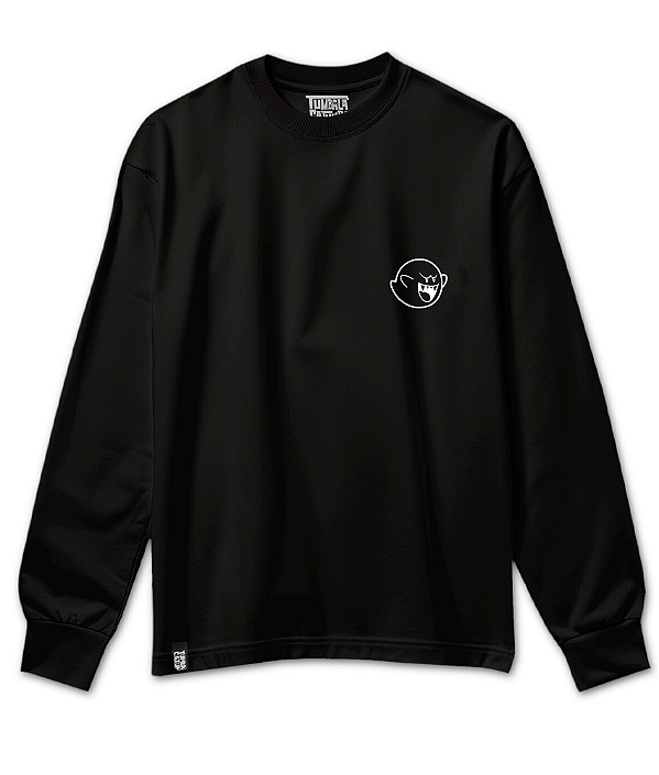 Manga Longa Fantasma Mario Bros