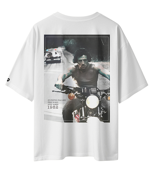 Camiseta Oversized Rambo 1982
