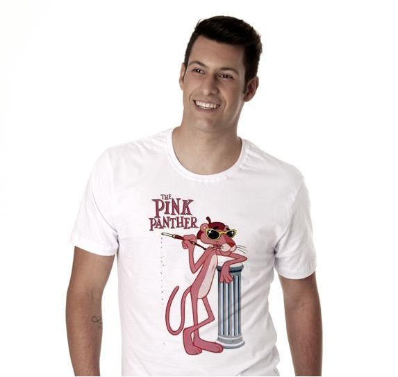 Camiseta Pantera Cor de Rosa