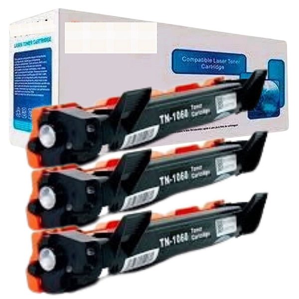 Kit 3 Toners Compatíveis com Brother Tn 1060 Tn1060 Hl-1212 Tn1000 1512 1202 Evolut