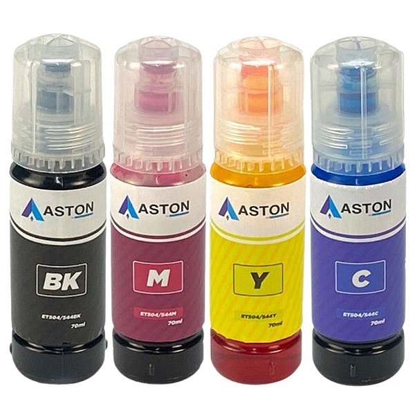 4x Tinta Para Impressora Epson L3150 504 L3250 544 L4160 3150 3152