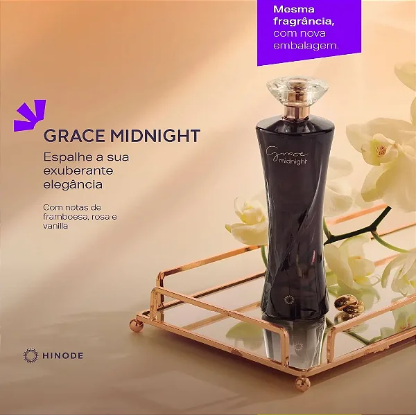 Grace Midnight Hinode Deo Colônia New 100ml
