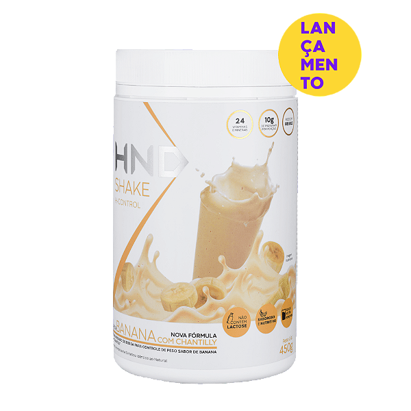 Shake H-Control Sabor Banana Com Chantilly HND 450g