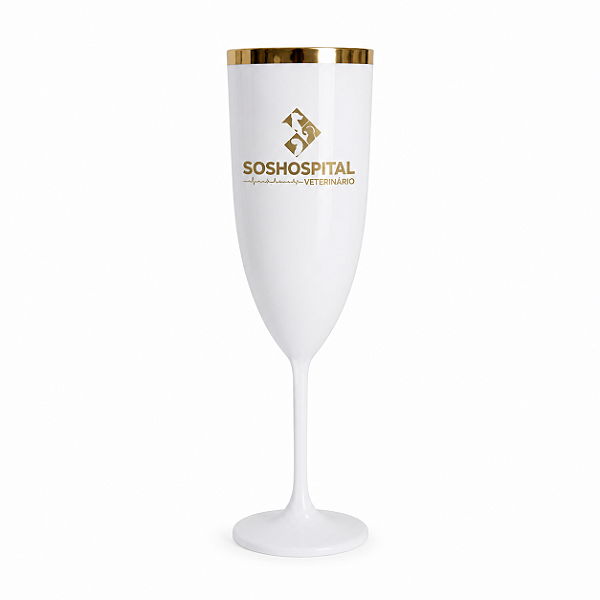 Taça de Champanhe com Borda