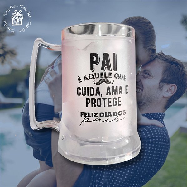 Caneca com Gel Congelante Chopp Dia Dos Pais