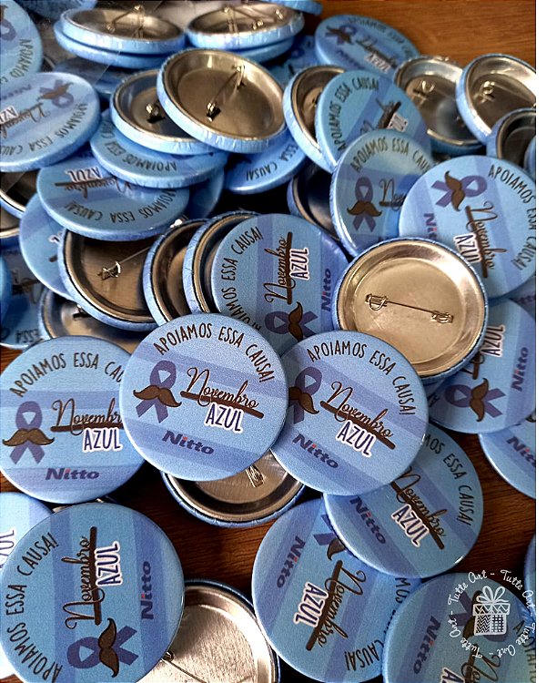 Botton Personalizado 3,8 cm - Novembro Azul