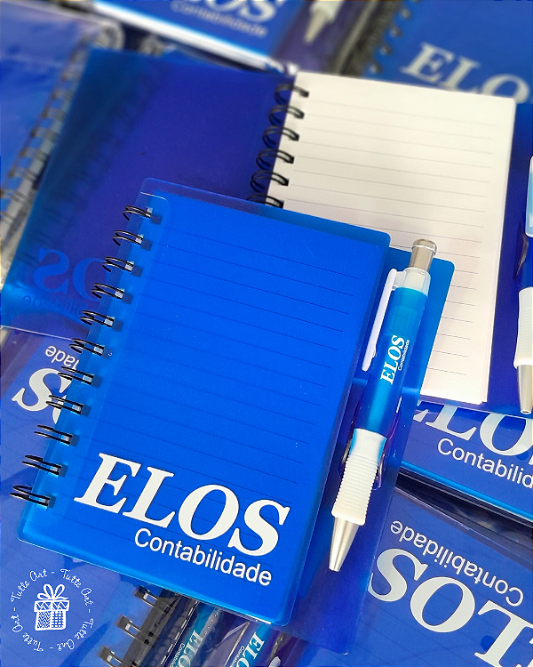 Bloco de Anotações com Caneta