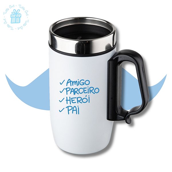 Caneca Inox Parede Dupla 250 ml