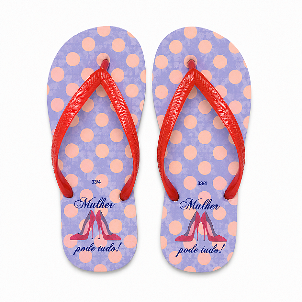 Chinelo Personalizado - Dia da Mulher