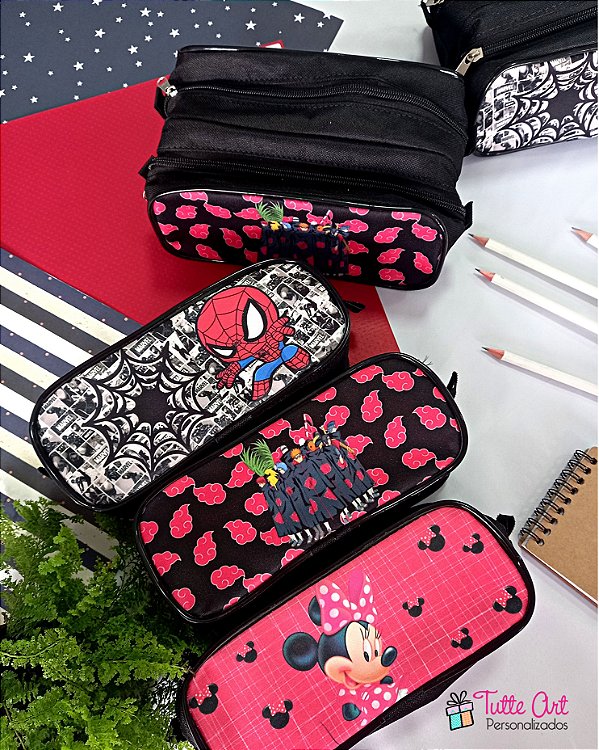 Estojo Personalizado Com 2 Zíper