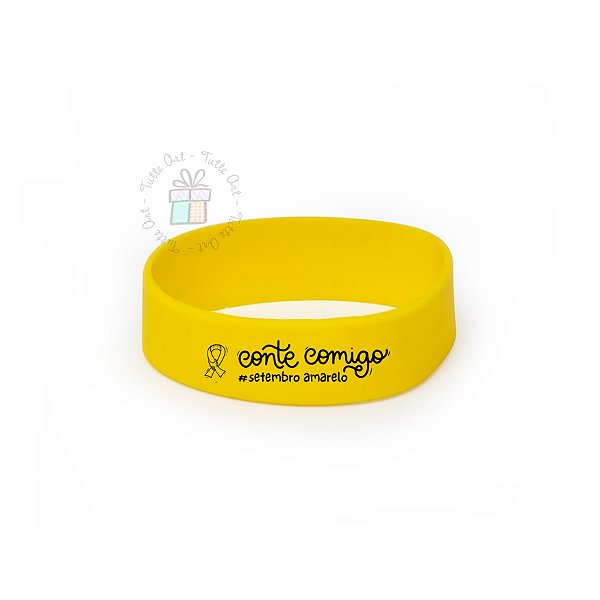 Pulseira de Silicone - Setembro Amarelo