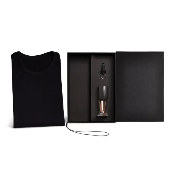 Kit Copo, Chaveiro E Camiseta - 3 Pçs - Tam. P