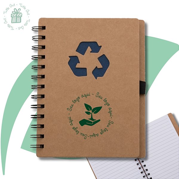Caderno Ecológico com Caneta