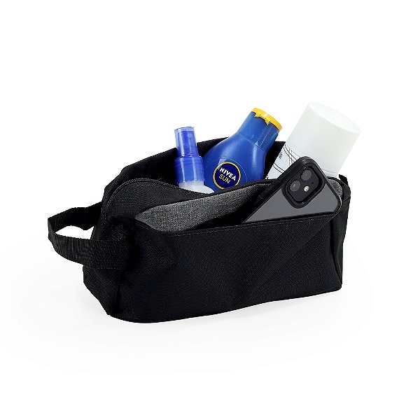 Nécessaire de Nylon com Alça Lateral