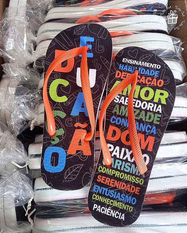 Chinelo Dia dos Professores - Min 10 unid.