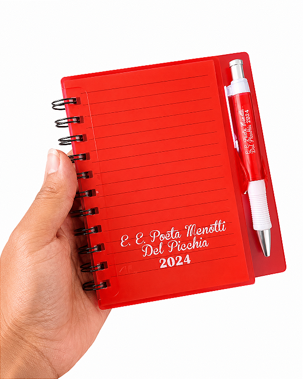 Caderno Personalizado com Caneta