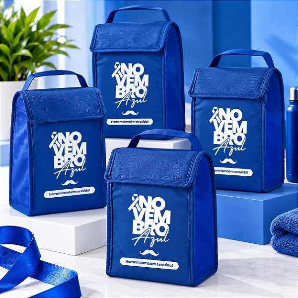 Bolsa Térmica Dobrável 3L Personalizada | Novembro Azul