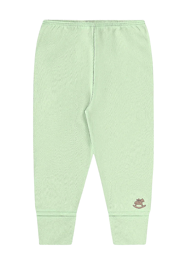 Calça para Bebê Unissex em Suedine Verde Up Baby