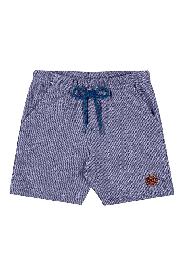 Bermuda Infantil para Menino em Moletinho Azul Elian