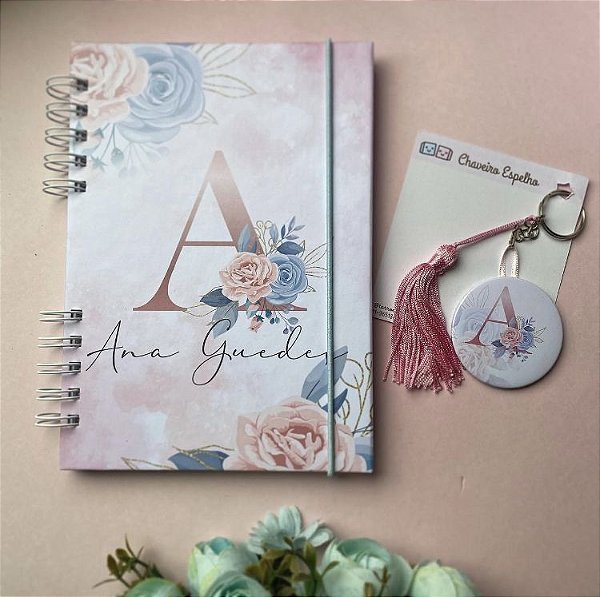 Caderno Personalizado + chaveiro