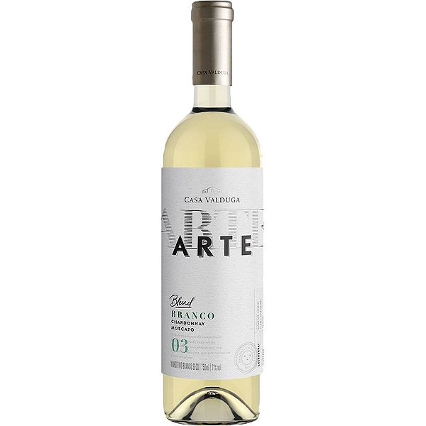 Vinho Casa Valduga Arte Blend Branco Chardonnay Moscato 750ml