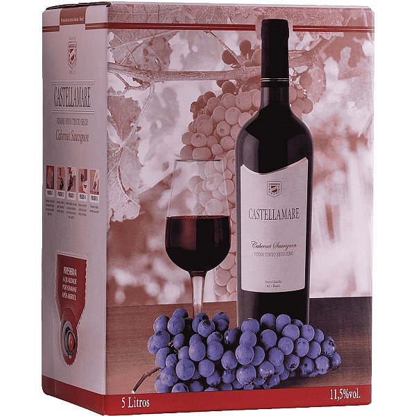 Vinho Castellamare Cabernet Sauvignon Bag in Box 5L