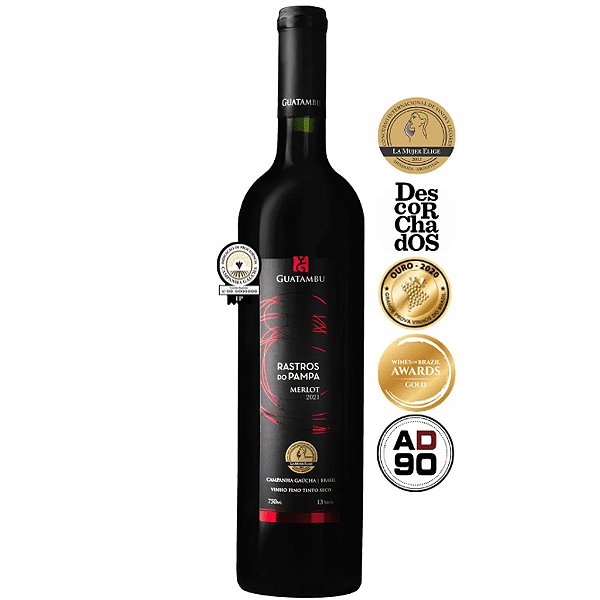 Vinho Guatambu Rastros do Pampa Merlot 750ml