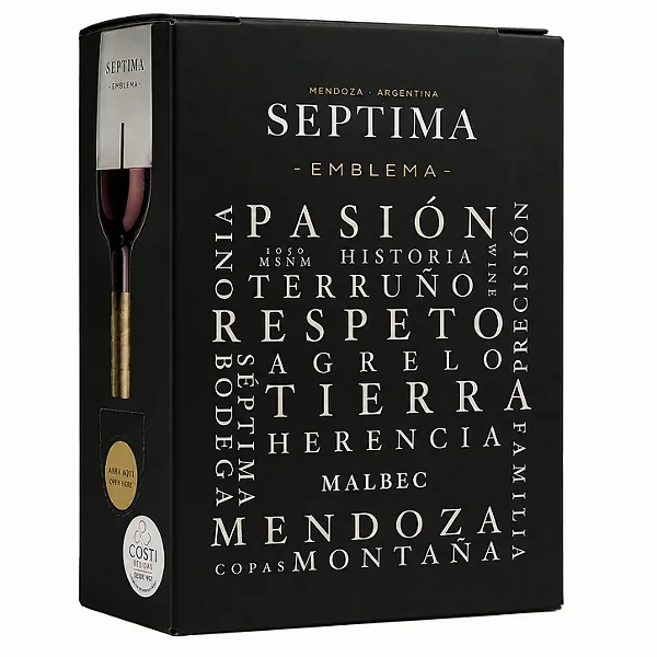 Vinho Septima Emblema Malbec Bag in Box 3L