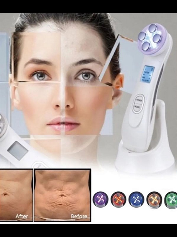 APARELHO 5 EM 1 Mesoterapia + Fototerapia Estética Facial