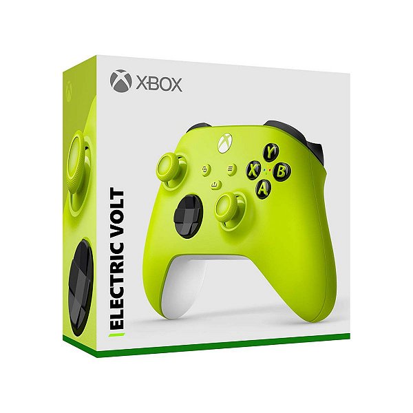 Controle Xbox Electric Volt Neon Yellow - Xbox Series X/S, One e PC