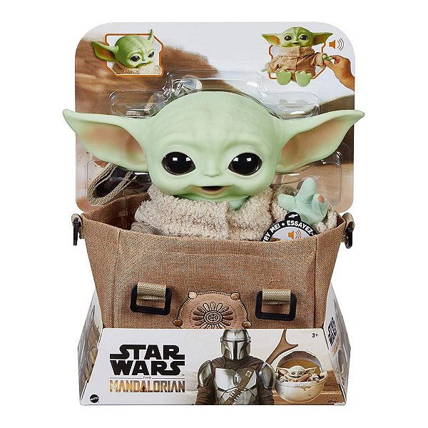 Star Wars Mandalorian Baby Yoda The Child Pelúcia c/ Mochila