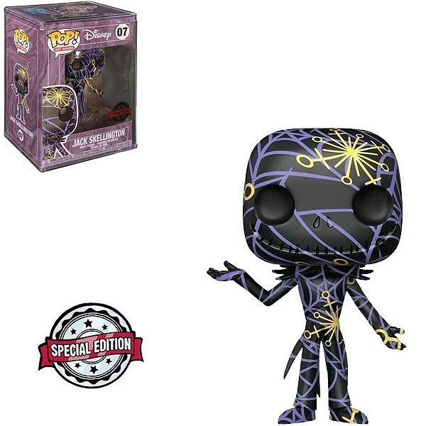 Funko Pop Disney Art Series 07 Jack Skellington c/ Caixa Acrilica