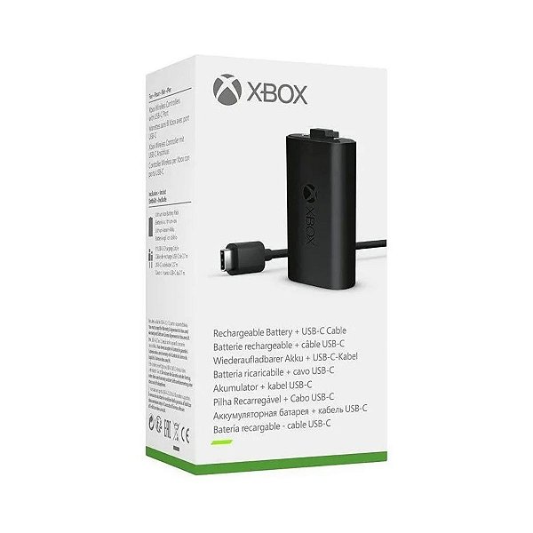 Carregador Controle Xbox Series X / S Play and Charge Kit USB-c
