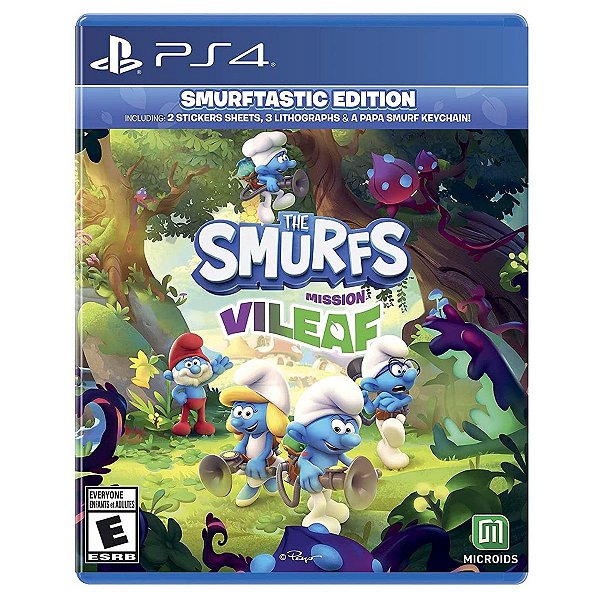 Jogo os Smurfs Missão Vileaf - Playstation 4 - Microids