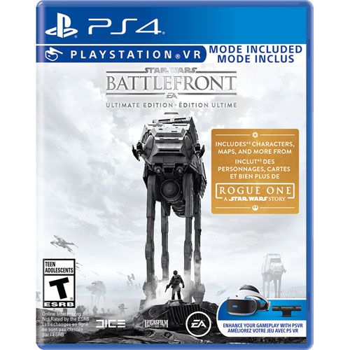 Star Wars Battlefront Ultimate Edition c/ VR Mode + DLC Rogue One - PS4